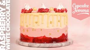 Preheat the oven to 350 degrees. Raspberry White Chocolate Layer Cake Recipe Cupcake Jemma Channel Youtube