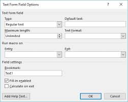 However, you can lock specific fields in the . Working With Form Fields Microsoft Word