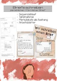 Worüber sich doch die zivilisierte menschheit den kopf zerbricht, möchte man den kopf. Briefe Schreiben I Brief I Materialpaket Unterrichtsmaterial Im Fach Deutsch Briefe Schreiben Briefe Brief