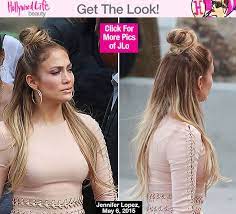 Jennifer Lopez S Half Up Half Down Hairstyle On Idol Trend To Try Jennifer Lopez Hair Half Up Hair Hair Styles
