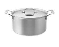 All Clad D5 Brushed Stainless Steel Stock Pots Brushed Stainless Steel Stock Pots Steel Stock