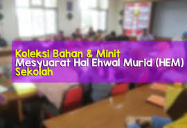 Posted by guru spbt at 11:50 am. Contoh Bahan Minit Mesyuarat Hal Ehwal Murid Sekolah