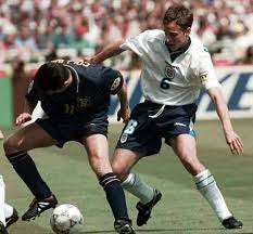 His most famous goal for scotland was a first half equaliser against brazil in the opening. England 2 Scotland 0 In 1996 At Wembley Gareth Southgate Keeps Tight On John Collins In Group A At Euro 96 Euro 96 Gareth Southgate John Collins