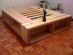 12 diy bed frame ideas that you can apply in making bed frames. Diy Platform Bed With Storage Plans Google Search Diy Platform Bed Frame Diy Storage Bed Diy King Bed Frame