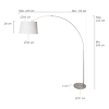 Stehlampe holz bogen walnuss amazon de beleuchtung. 1