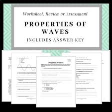 Properties Of Waves Worksheet Review Sheet Or Quiz With Answer Key Persuasive Writing Prompts Algebra Worksheets Worksheets