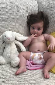 Bonnie the rag doll baby doll, brown hair doll, brown hair rag doll, girls first doll, birthday gift girl, cloth baby doll, oddpeanut. Sydney Baby Born With A Full Head Of Brown Hair Daily Mail Online