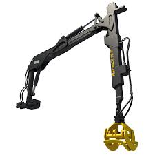 Forwarder Forestry Crane Modeled 3d Max Forestry Crane Towing Trailer