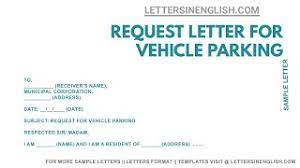 Select where you want to park. Vehicle Parking Request Letter Sample Request Letter For Vehicle Parking Youtube