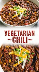 Easy Vegetarian Chili You Won T Miss The Meat With This Crowd Pleasing Recipe Vegetarian Chili Recipe Tasty Vegetarian Recipes Vegetarian Recipes Healthy