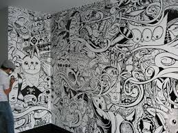 How to use water colour paint pens to create a doodle wall mandala. Doodle Wall Art Drawing Ideas Happy Emotion