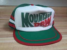 Vintage Mountain Dew 3 Stripe Snapback Mesh Trucker Hat Cap Made In Usa Euc Pepsi Cap Vintage Trucker Hats Hats Vintage Mesh Trucker Hat