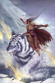 Amazing Elfa Y Tigre Dientes De Sable Art Character Art Fantasy Art