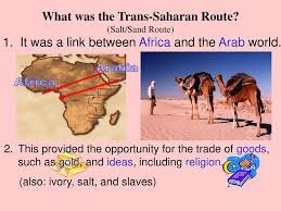 Old tuareg hand painted leather fringe saddle pillow. Trans Saharan Trade Network Ppt Download