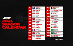 Formula 1 Announces 2021 Provisional Calendar Federation Internationale De L Automobile