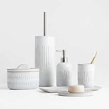 The canister vacuum is used for large areas; Bathroom Accessories Bath Storage Crate And Barrel