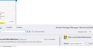 前提・実現したいこと.net 5.0 preview 8 (c#) でedgeコンポーネントを使いたい。 発生している問題・エラーメッセージedgenotfoundexception が発生します。nuget でパッケージは追加 Webview2 C Webview2 C Example