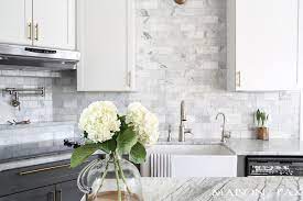 Pros of nano white marble. Gray And White And Marble Kitchen Reveal Maison De Pax