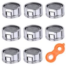 Delta bathroom faucet aerator replacement kitchen repair cartoon 1000 kohler faucets. Dreamtop 8 Pcs 24mm Bathroom Faucet Aerator Male Kitchen Faucet Aerator Faucet Tap Aerator Nozzle Replacement Water Saving Tap Aerator Bubbler Sink Aerator 1 Faucet Aerator Wrench Buy Online In Andorra At Desertcart 117111727
