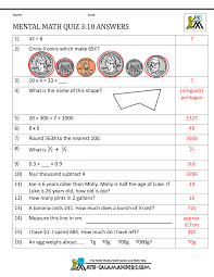 We've got 11 questions—how many will you get right? Mental Math 3rd Grade