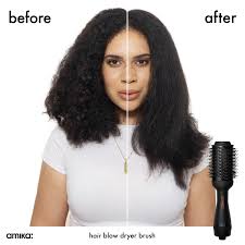 The diffused air gently dries your hair while keeping your curls sleek and shiny. Hair Blow Dryer Brush Amika