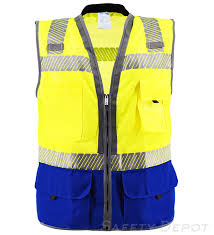 Lightweight and economical this reflective vest offers great comfort. Premium Two Toned Class 2 Safety Vest Safety Depot Online Store
