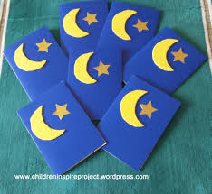 Shiny moon and star Eid cards | Children Inspire Project