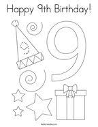 Happy 70th Birthday Coloring Page Twisty Noodle