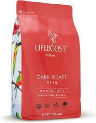 Amazon.com: Lifeboost Medium Roast Low Acid Coffee Beans, Certified Organic, 12oz | Third Party Tested for Mycotoxins, Mold & Pesticides, Non-GMO, Whole Bean, Single Origin, Stomach Friendly