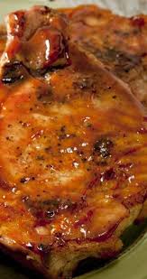 Marinated Baked Pork Chops With Soy Sauce Worcestershire Sauce Lemon Juice Brown Sugar And Ketchup Baked Pork Pork Recipes Marinated Baked Pork Chops