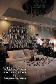 Presently, contingent upon the sort of a party that you will be facilitating, there are bunches of various things that you can consider as decorations, however one thing is for sure. Milestone Let S Make It Special Romantic Room Decoration For Husband Birthday Romant Birthday Room Decorations Birthday Room Surprise Birthday Room