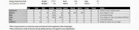 Fabletics Size Chart Review Buurtsite Net