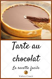 Tarte Au Chocolat La Recette Facile Tarte Au Chocolat Recette Recette Facile