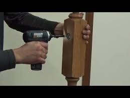 How To Connect Handrail To A Newel Post Using Minilock Handrail Fastener Youtube Newel Posts Handrail Stair Handrail