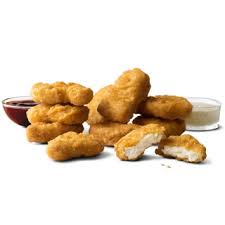 The mcdonald's 10 piece chicken mcnuggets® combo meal features 10 tender and delicious chicken mcnuggets® made with all white meat chicken—plus our world famous fries® and your choice of a medium mcdonald's drink. Calories In Mcdonald S Chicken Mcnuggets 10 Pieces Without Sauce Calorieking