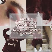 Best Black And White Vsco Filter Faded Maroon Burgundy Filter Works Best On Black White Maroon Burgundy Red Good For Makeup And Ootd Pictures P Maroon Aesthetic Vsco Themes Vsco Photography