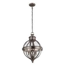 Shop for polished nickel light fixtures online at target. Adams 3 Light Pendant Chandelier Antique Nickel Moonlight Design