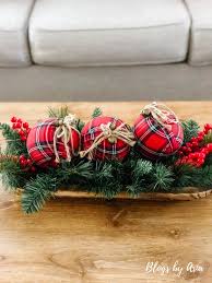 Christmas Decorating Progress Blogs By Aria Christmas Decorations Christmas Centerpieces Plaid Christmas