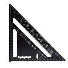 7 Inch Rafter Square Carpenter Square Aluminum Square Layout Tool With Black Oxide Finish Metric Alat