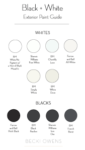 Maybe you would like to learn more about one of these? Black White Exterior Paint Guide Becki Owens Blog