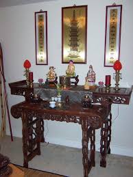 Lovely Buddhist Home Altar With Beautiful Rosewood Or Teak Two Home Altar Altar Table Altar