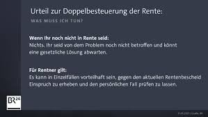 Der bundesfinanzhof warnt vor einer doppelbesteuerung von renten. Bfqolqhn1duqzm
