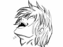 Light Yagami Evil Laugh Anime Face Drawing Smile Drawing Evil Anime