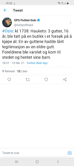 Nå er politiet på twitter. Oslo Syd Mediehus Photos Facebook