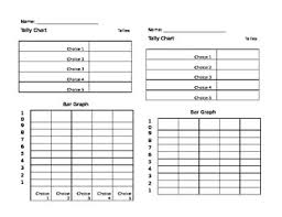 blank tally chart and graph paper