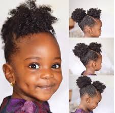 Little Girl S Afro Puffs Munaandluchi Hair Puff Natural Hair Puff Toddler Hairstyles Girl