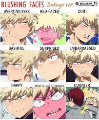 Bakugou 39 S Blushing Face Renntdbk Arenntdbk Bakugou Bakugou39s Blus My Blog Memes Animememeface Arenntdbk Bakug In 2020 My Hero Hero Blushing Face