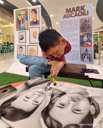 Mark Bernardo "PAA" Agcaoili, PWD artist: LIVE ART at the SM City ...