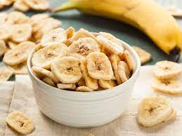 They're usually coated with sugary syrup or spices and salt. Easy Health Options In The Kitchen With Kelley Baked Banana Chips With Honey Recipe Banana Snacks Baked Banana Chips Baked Banana