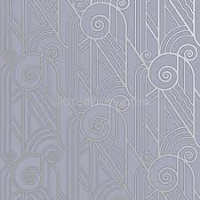 Check out our periwinkle wallpaper selection for the very best in unique or custom, handmade pieces from our wallpaper shops. Bradbury Retro Designs Art Deco Style Volute Wallpaper In Periwinkle